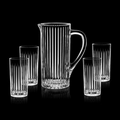 41 Oz. Bacchus Crystalline Pitcher w/ 4 Cooler Glasses